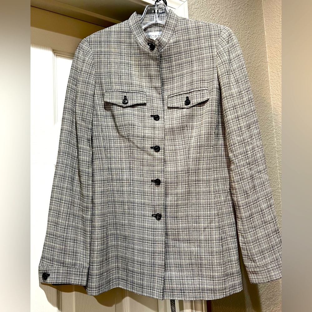 Worth Mid Hip Jacket with Self Belt Sz 2